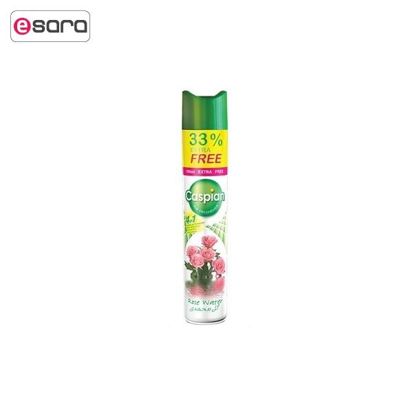 اسپری خوشبو کننده هوا کاسپین مدل Rose Water حجم 400 میلی لیتر Caspian Rose Water Air Freshener Spray 400ml